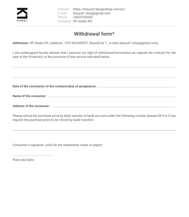 ELALLASI NYILATKOZAT EN KL1